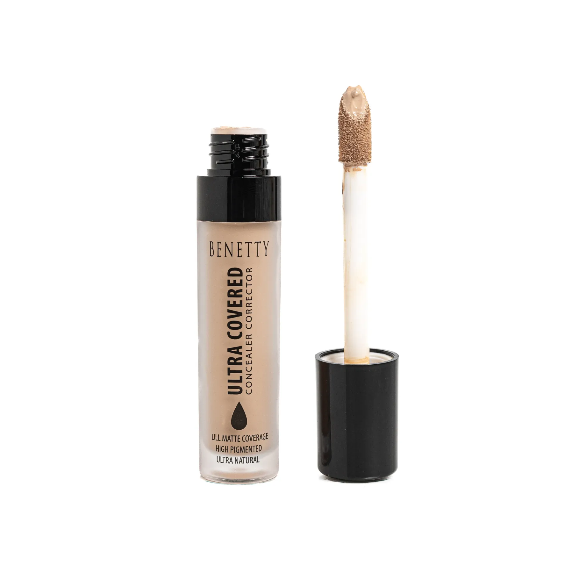 Ultra Covered Concealer Corrector from BENETTY LONDON, High Pigmented & Ultra Natural, Almond 185