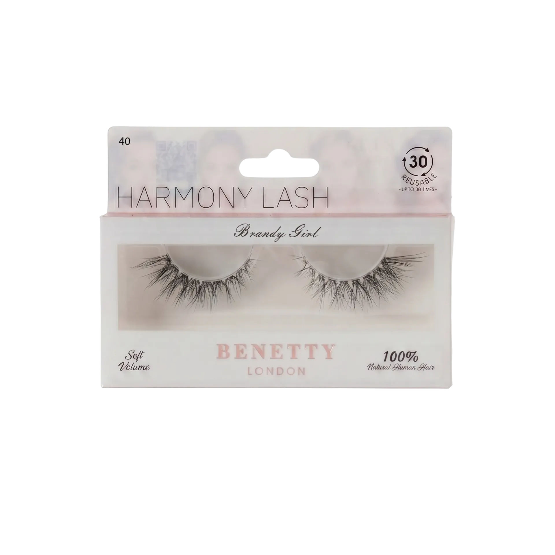 Natural hair lash from Benetty London, Brandy Girl 40