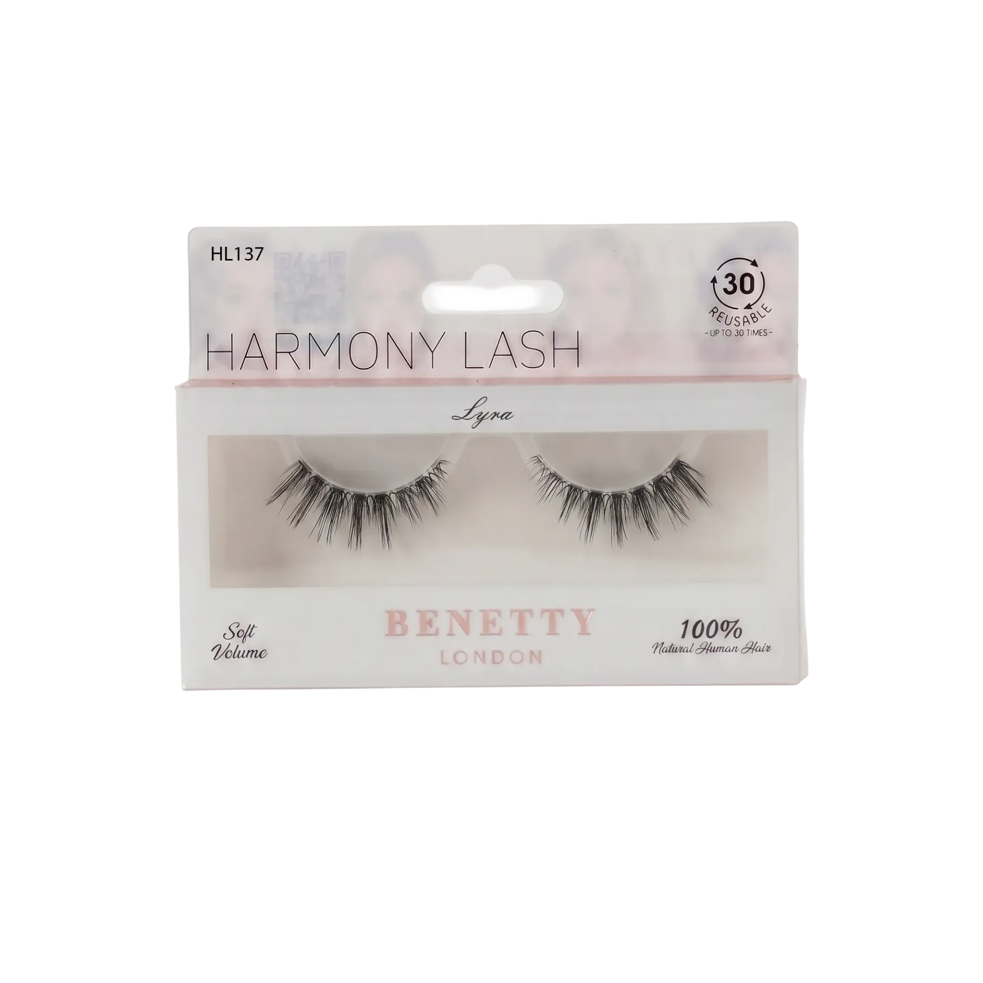 رموش هارموني من بينيتي لندن، طبيعية 100%, ليرا HL137