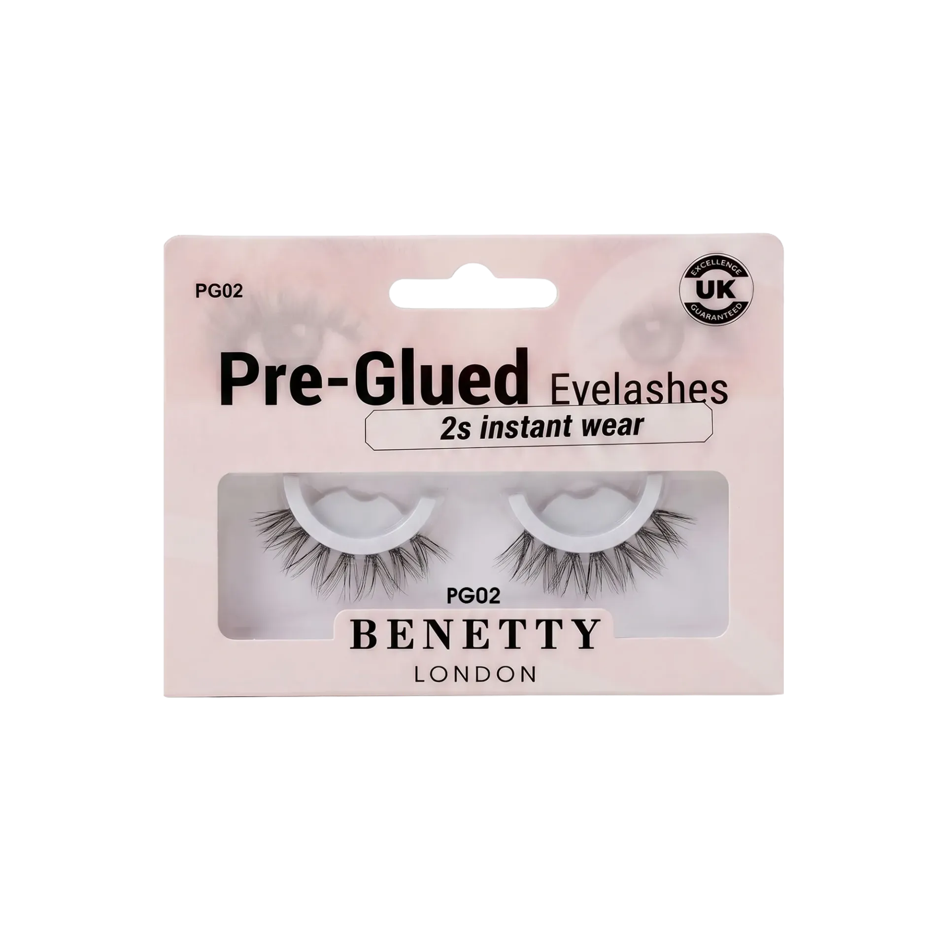 Pre-Glued Eyelashes from Benetty London, PG02