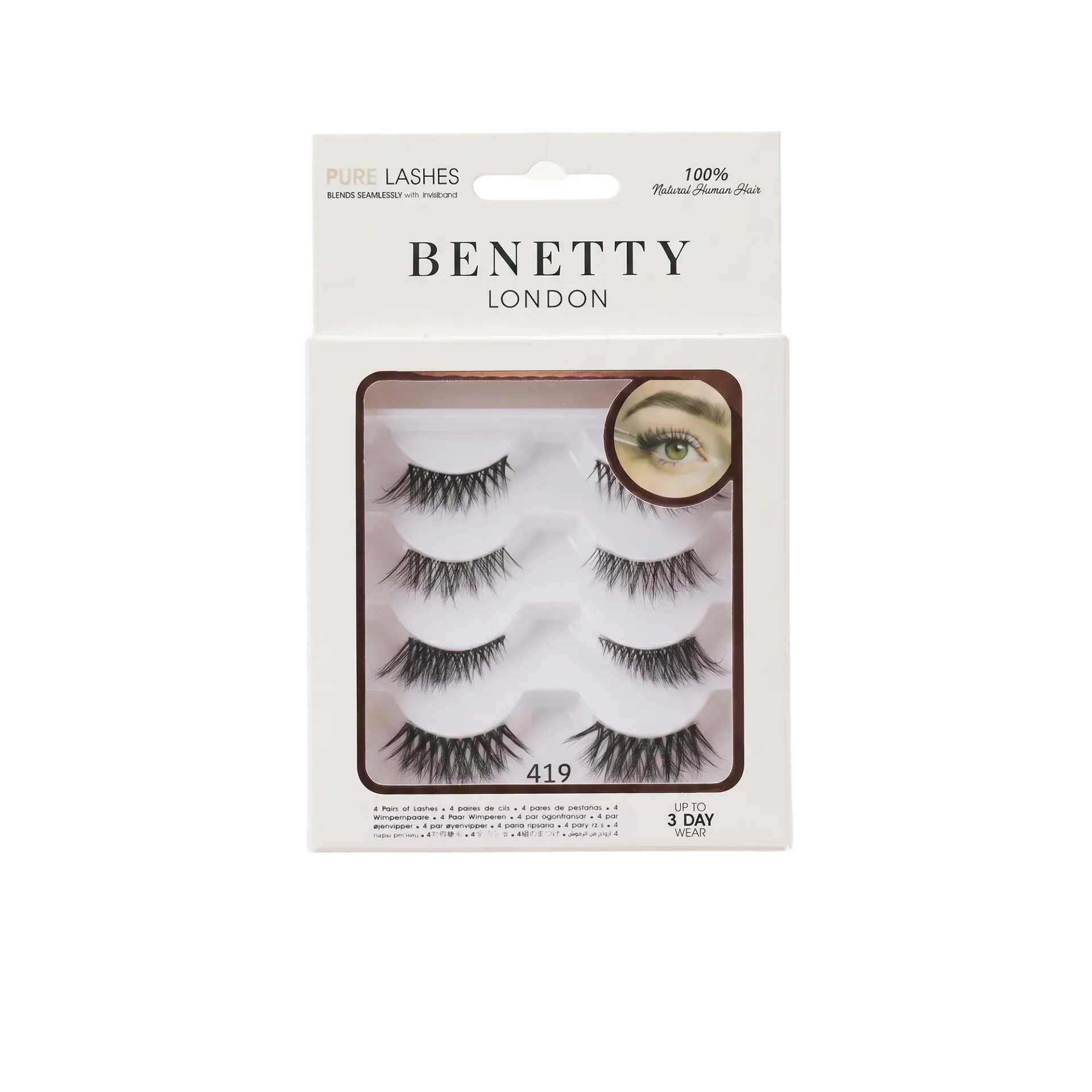 Pure Lashes from Benetty London, 419