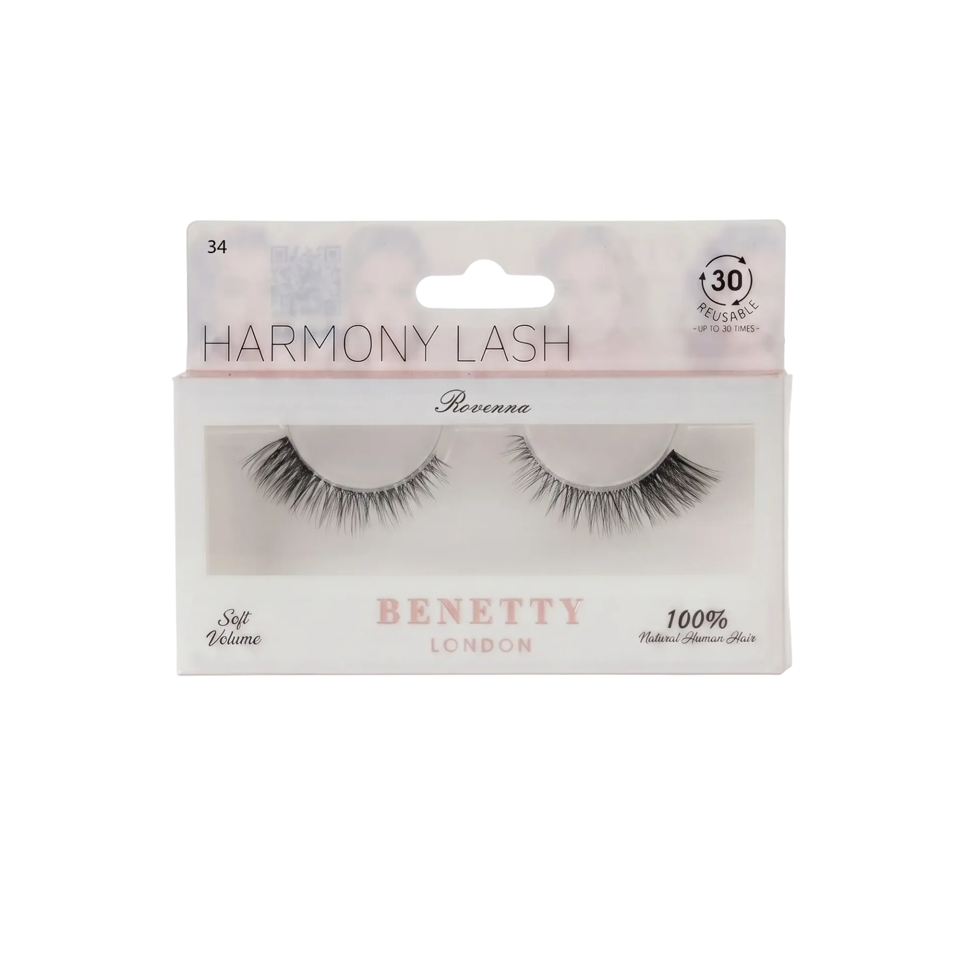 Natural hair lash from Benetty London, Rovenna 34