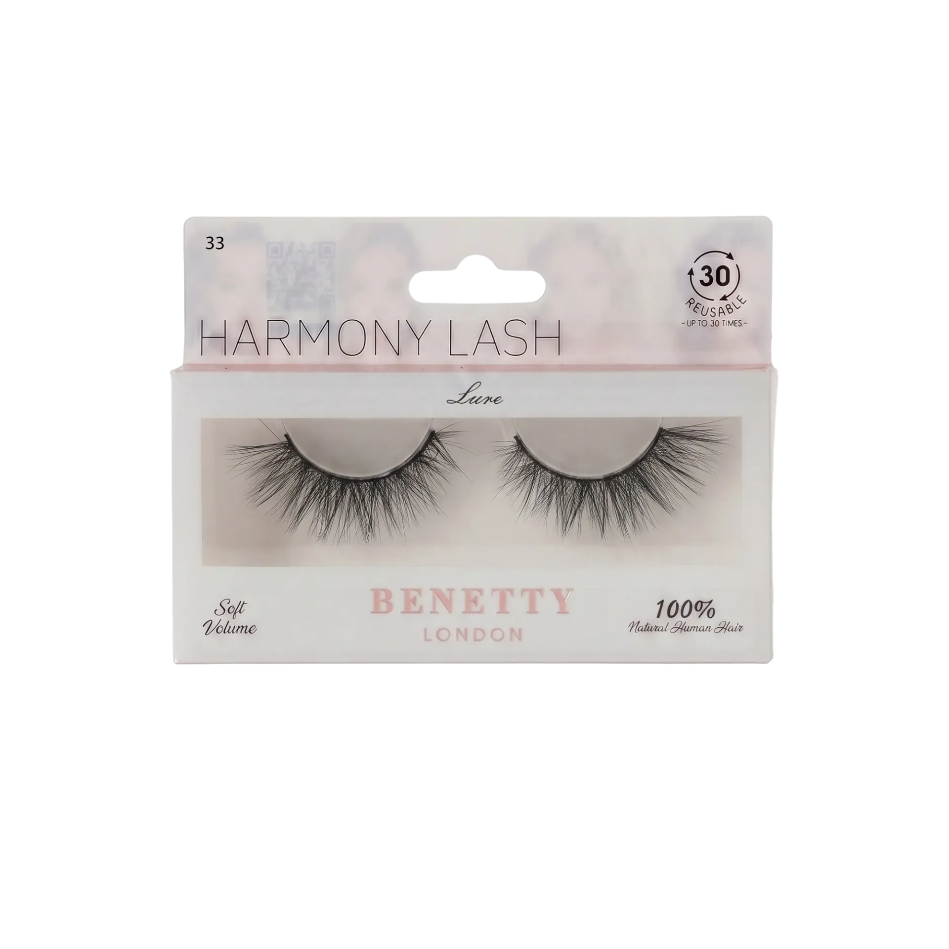 Natural hair lash from Benetty London, Lure 33