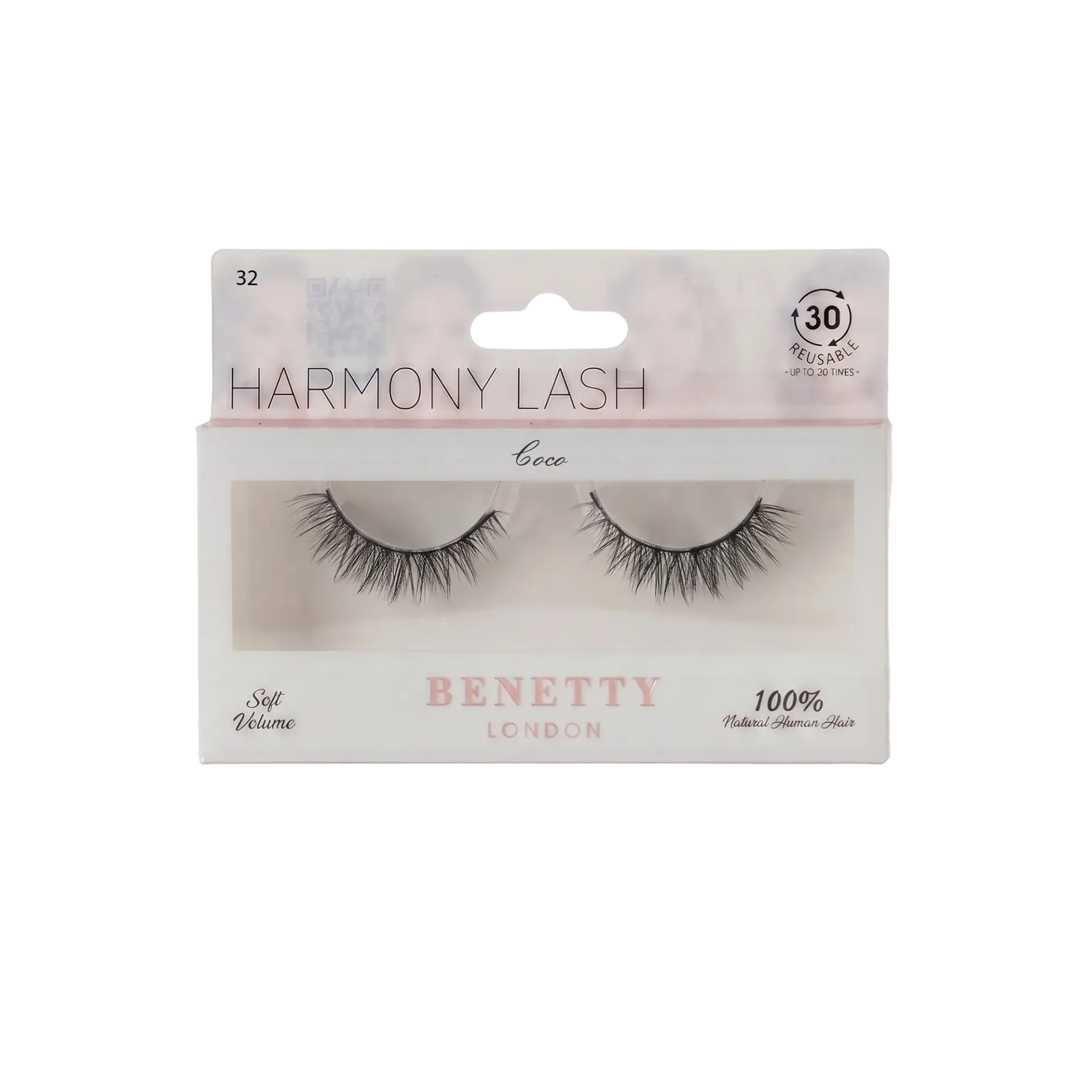Natural hair lash from Benetty London, Coco 32