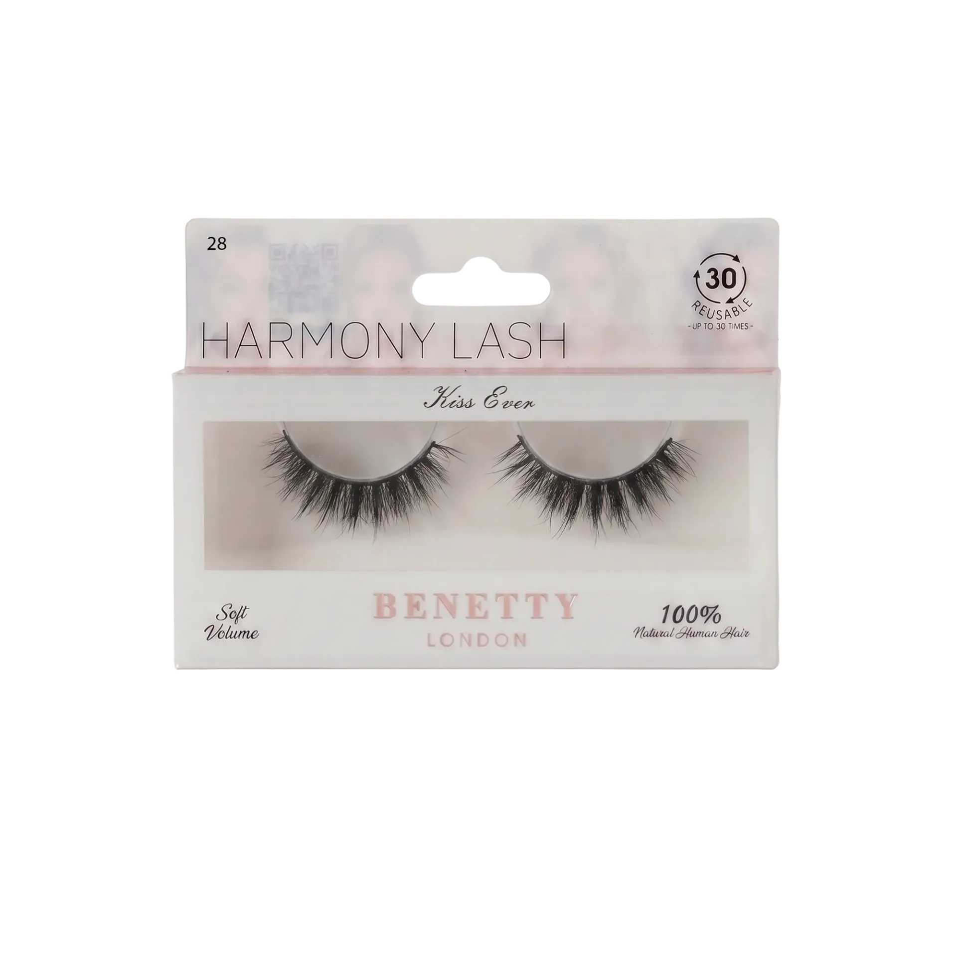 Natural hair lash from Benetty London, Kiss Ever 28