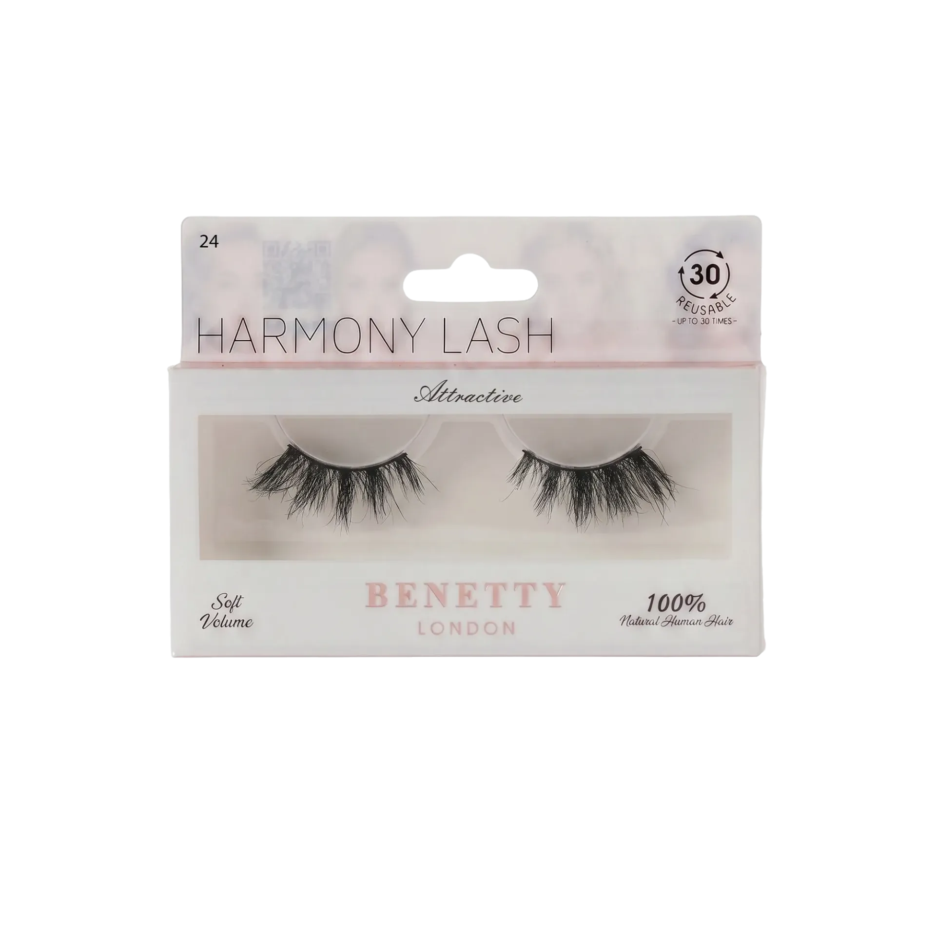 Natural hair lash from Benetty London, Attractive 24