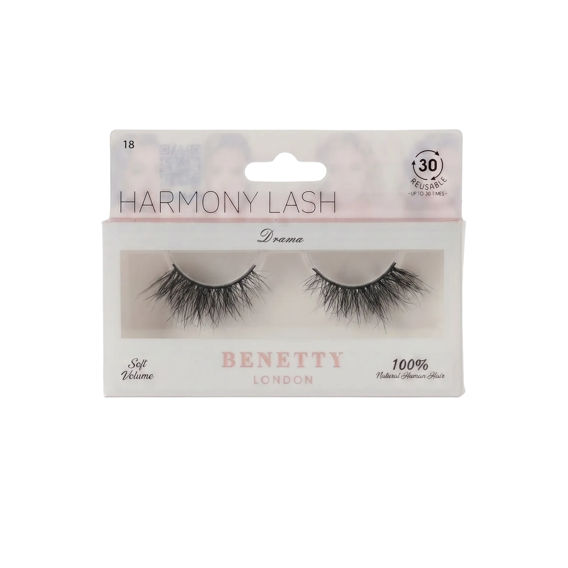 Natural hair lash from Benetty London, Drama 18
