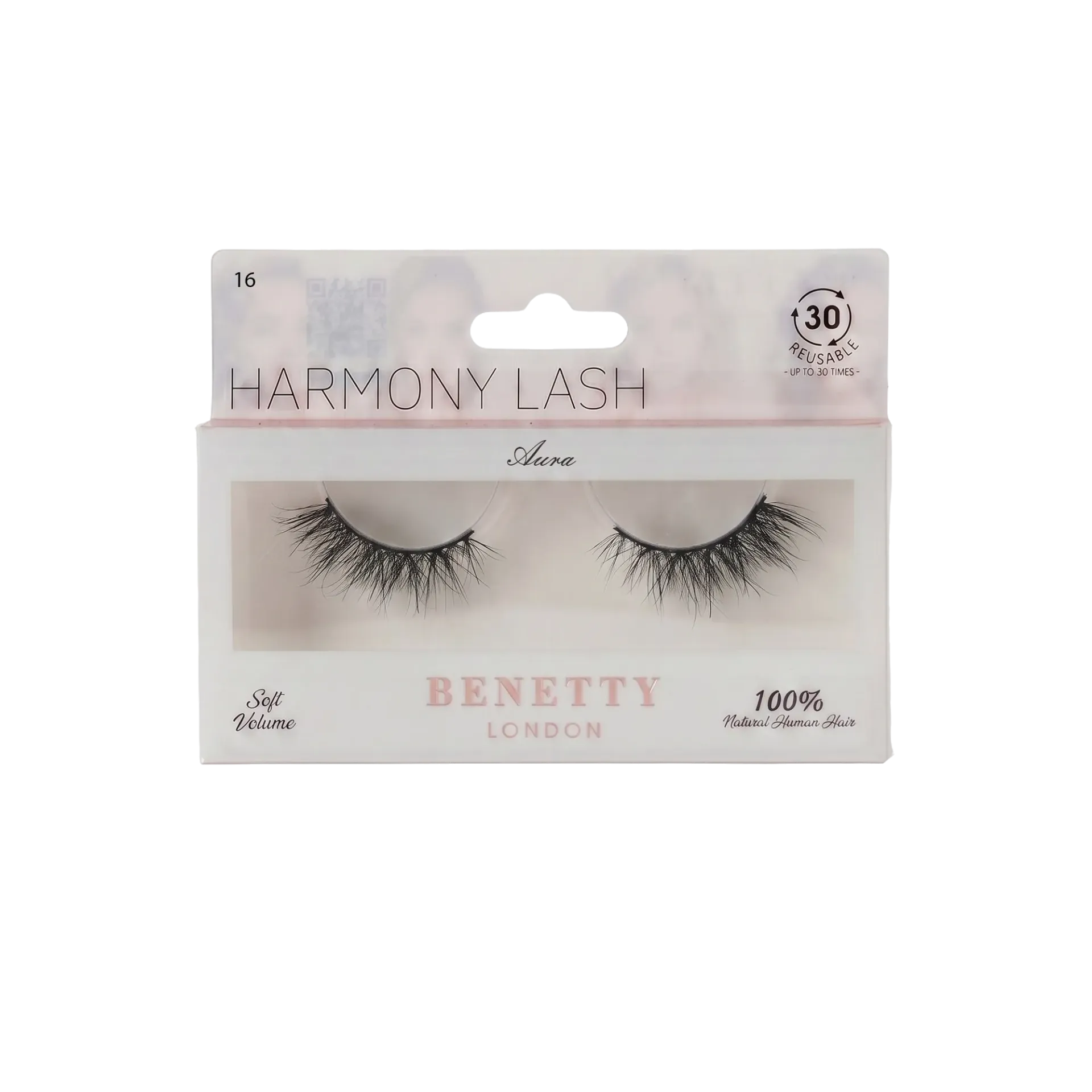 Natural hair lash from Benetty London, Aura 16