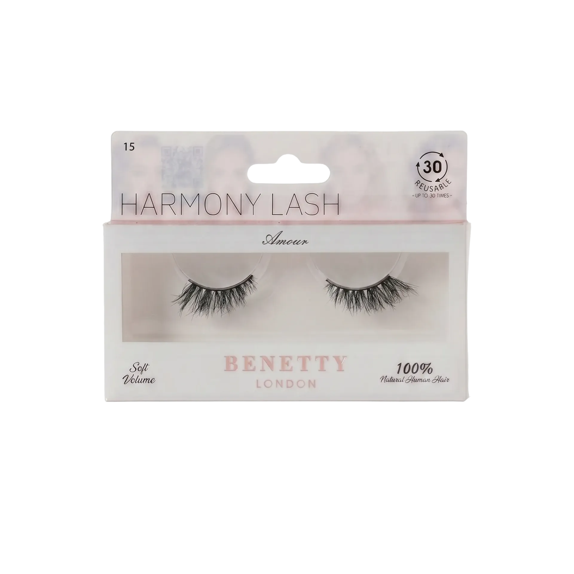 Natural hair lash from Benetty London, Amour 15