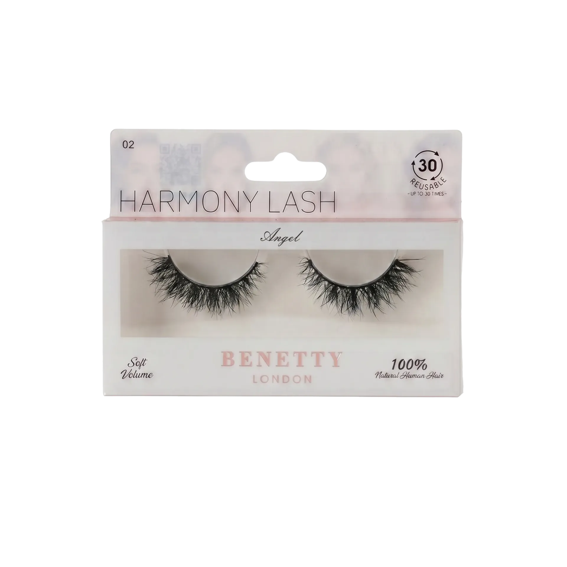 Natural hair lash from Benetty London, Angel 02