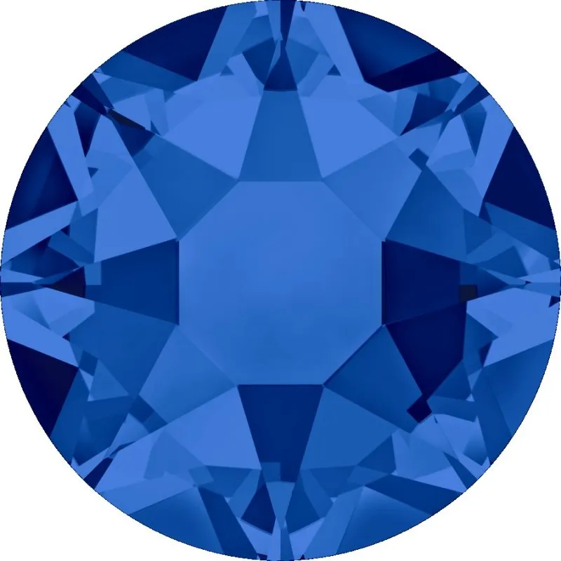 Swarovski Hotfix Flat Back, Capri Blue Color, Size 20 mm, 2078