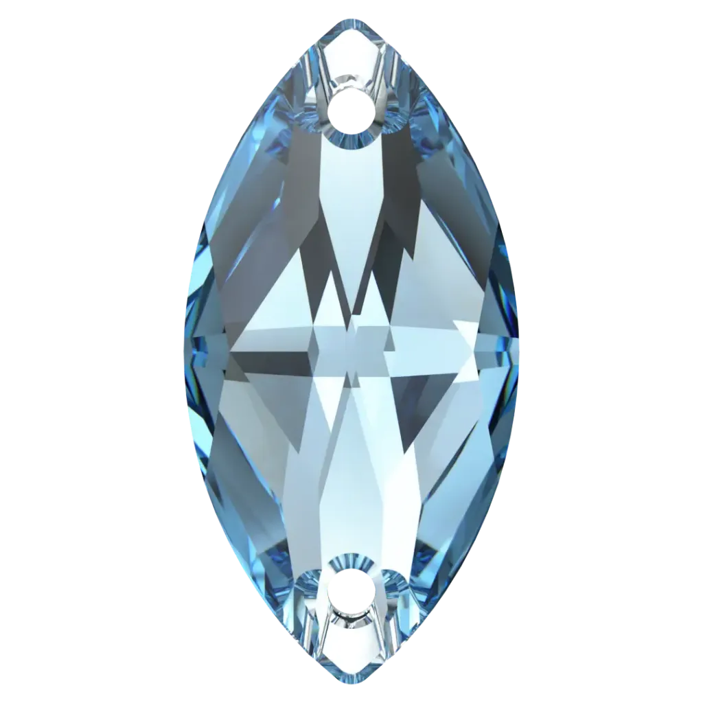 Swarovski Sewing, Aquamarine Color, Size 18mm+9.0, 3223
